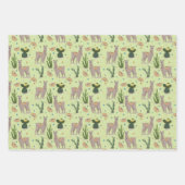 Fiesta Llama Cactus Inpakpapier Vel (Voorkant 3)