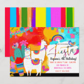 Fiesta Llama Cinco De Mayo Verjaardagsfeest Kaart (Voorkant / Achterkant)