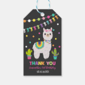 Fiesta Llama Verjaardagsfeest Alpaca Dank u Cadeaulabel (Voorkant)