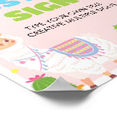 Fiesta Llama Verjaardagsfeest Tafelbord Poster (Hoek)