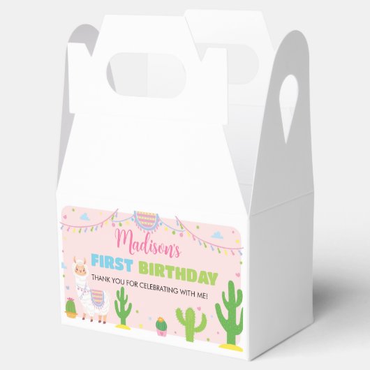 Fiesta Llama Verjaardagsfeestje Favorietendoos Bedankdoosjes (Geopend)