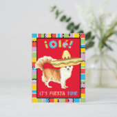 Fiesta Long Coat Chihuahua Kaart (Staand voorkant)