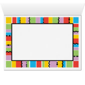 Fiesta Long Coat Chihuahua Wenskaart (Binenzijde Horizontaal (Onderkant))