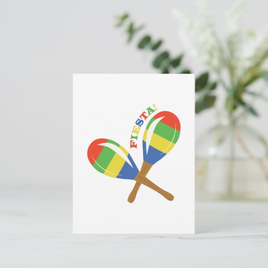 Fiesta Maracas Briefkaart (Staand voorkant)