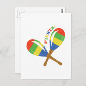 Fiesta Maracas Briefkaart (Voorkant / Achterkant)