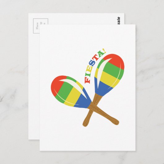 Fiesta Maracas Briefkaart (Voorkant / Achterkant)