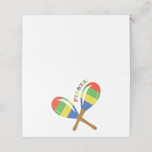 Fiesta Maracas Plaatskaartje (Buitenkant ongevouwen)