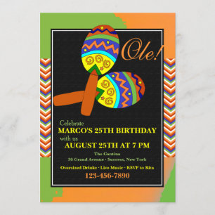 Fiesta Maracas uitnodiging
