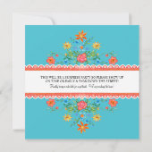 Fiesta Margarita Cactus 30e verjaardag Banner Kaart (Achterkant)