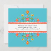 Fiesta Margarita Cactus Baby Jongen Douche Banner Kaart (Achterkant)