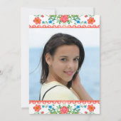 Fiesta Margarita Cactus Foto Sweet 16th Birthday Kaart (Achterkant)