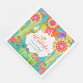 Fiesta Margarita Cinco de Mayo Party Cactus Art Servet (Hoek)