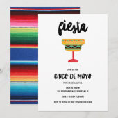 Fiesta Margarita Cinco de Mayo Party Kaart (Voorkant / Achterkant)