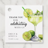 Fiesta Margarita Couples Douche Bedankjes Labels (Voorkant)