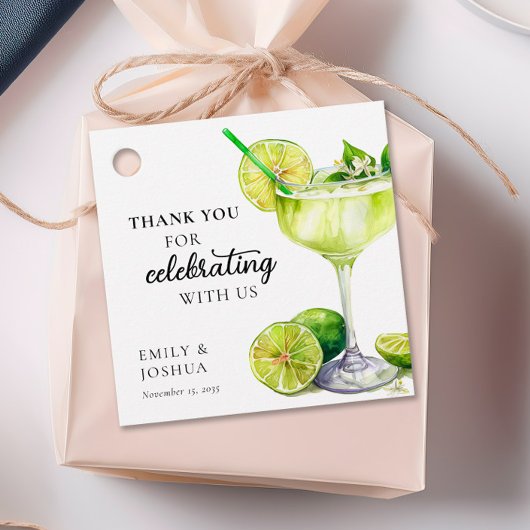 Fiesta Margarita Couples Douche Bedankjes Labels