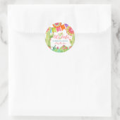 Fiesta Margarita Limoen Vrijgezellenfeest woestijn Ronde Sticker (Tas)