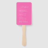 Fiesta Margaritas Bachelorette Weekenduitnodiging Handwaaier (Achterkant)