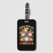 Fiesta met mijn Gnomigos Gnome Cinco de Mayo Bagagelabel (Voorkant (verticaal))