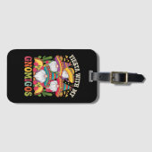 Fiesta met mijn Gnomigos Gnome Cinco de Mayo Bagagelabel (Voorkant (horizontaal))