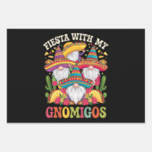 Fiesta met mijn Gnomigos Gnome Cinco de Mayo Inpakpapier Vel (Voorkant)
