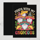 Fiesta met mijn Gnomigos Gnome Cinco de Mayo Kaart (Voorkant / Achterkant)