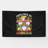 Fiesta met mijn Gnomigos Gnome Cinco de Mayo Spandoek (Horizontaal)