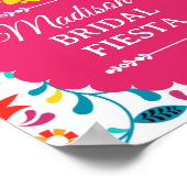 Fiesta Mexicaans Bruiloftsfeest Welkomstbord Poster (Hoek)