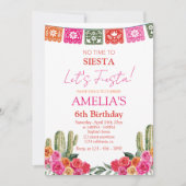 Fiesta Mexicaans meisje verjaardag Kaart (Voorkant)