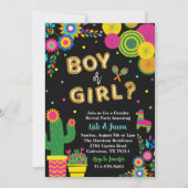 Fiesta Mexicaans thema Geslacht Onthullen Partij Kaart (Voorkant)