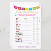 Fiesta Mexicaans Vrijgezellenfeest Game PRINTED (Voorkant / Achterkant)