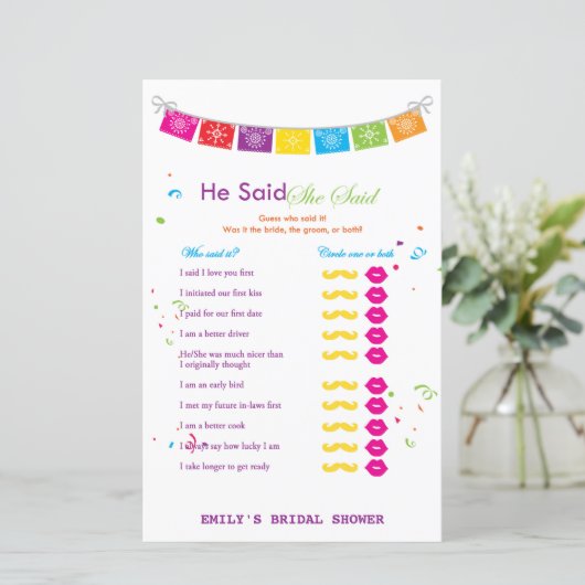 Fiesta Mexicaans Vrijgezellenfeest Game PRINTED (Staand voorkant)