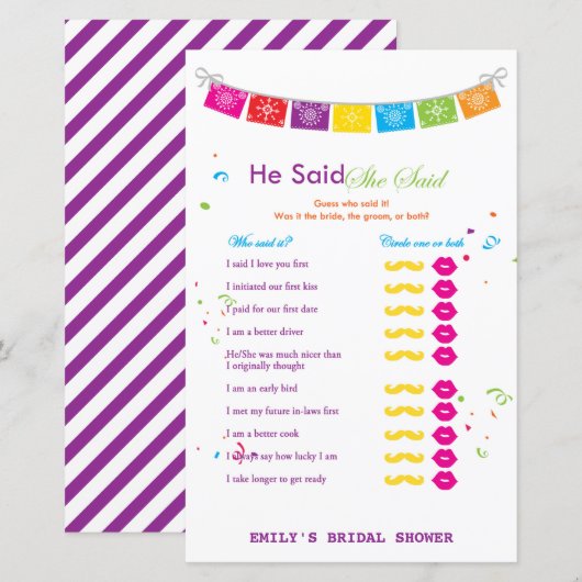 Fiesta Mexicaans Vrijgezellenfeest Game PRINTED (Voorkant / Achterkant)