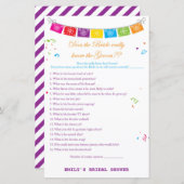 Fiesta Mexicaans Vrijgezellenfeest Game PRINTED (Voorkant / Achterkant)