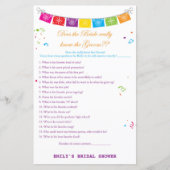 Fiesta Mexicaans Vrijgezellenfeest Game PRINTED (Voorkant)