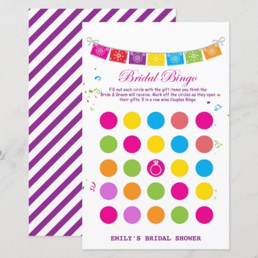 Fiesta Mexicaans Vrijgezellenfeest Game PRINTED (Voorkant / Achterkant)