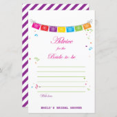 Fiesta Mexicaans Vrijgezellenfeest Game PRINTED (Voorkant / Achterkant)