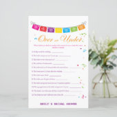 Fiesta Mexicaans Vrijgezellenfeest Game PRINTED (Staand voorkant)