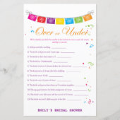 Fiesta Mexicaans Vrijgezellenfeest Game PRINTED (Voorkant)