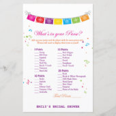 Fiesta Mexicaans Vrijgezellenfeest Game PRINTED (Voorkant)