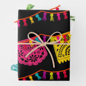 Fiesta Mexicaanse banner Cactus - Papieren pakblad Inpakpapier Vel (In situ)