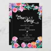 Fiesta | Mexicaanse Bloemen | Oefenavondeten Kaart (Voorkant / Achterkant)