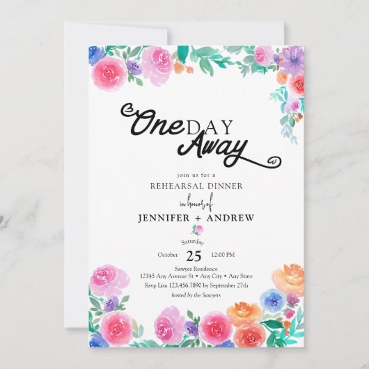 Fiesta | Mexicaanse Bloemen | Proefavond Eten Kaart (Voorkant)