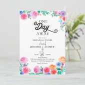 Fiesta | Mexicaanse Bloemen | Proefavondmaal Kaart (Staand voorkant)