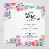 Fiesta | Mexicaanse Bloemen | Proefavondmaal Kaart (Voorkant / Achterkant)