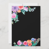 Fiesta | Mexicaanse Bloemen | Proefdiner Kaart (Achterkant)