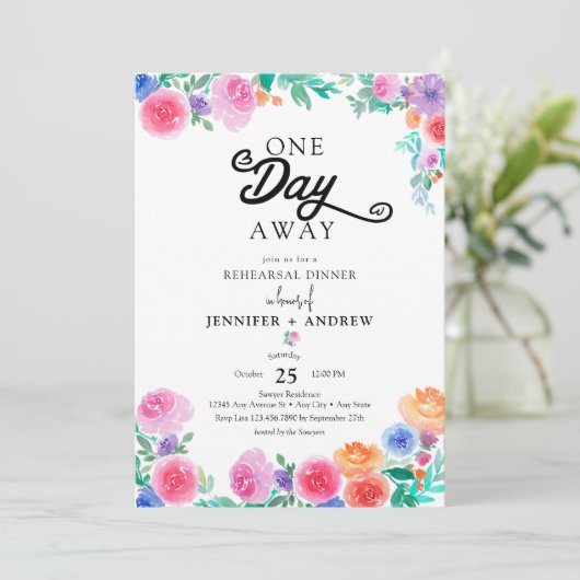 Fiesta | Mexicaanse bloemen | repetitie diner Kaart (Staand voorkant)