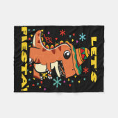Fiesta Mexicaanse dinosaurus Cinco de Mayo Toddle Fleece Deken (Voorkant (Horizontaal))