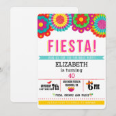 Fiesta Mexicaanse feestuitnodiging Kaart (Voorkant / Achterkant)