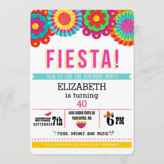 Fiesta Mexicaanse feestuitnodiging Kaart