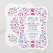 Fiesta Mexicaanse Geslacht onthullen Kaart (Voorkant / Achterkant)